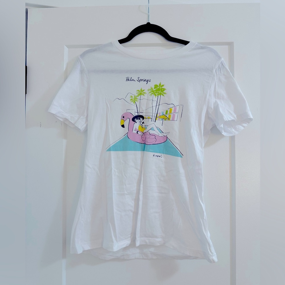 Palm Springs White T-Shirt